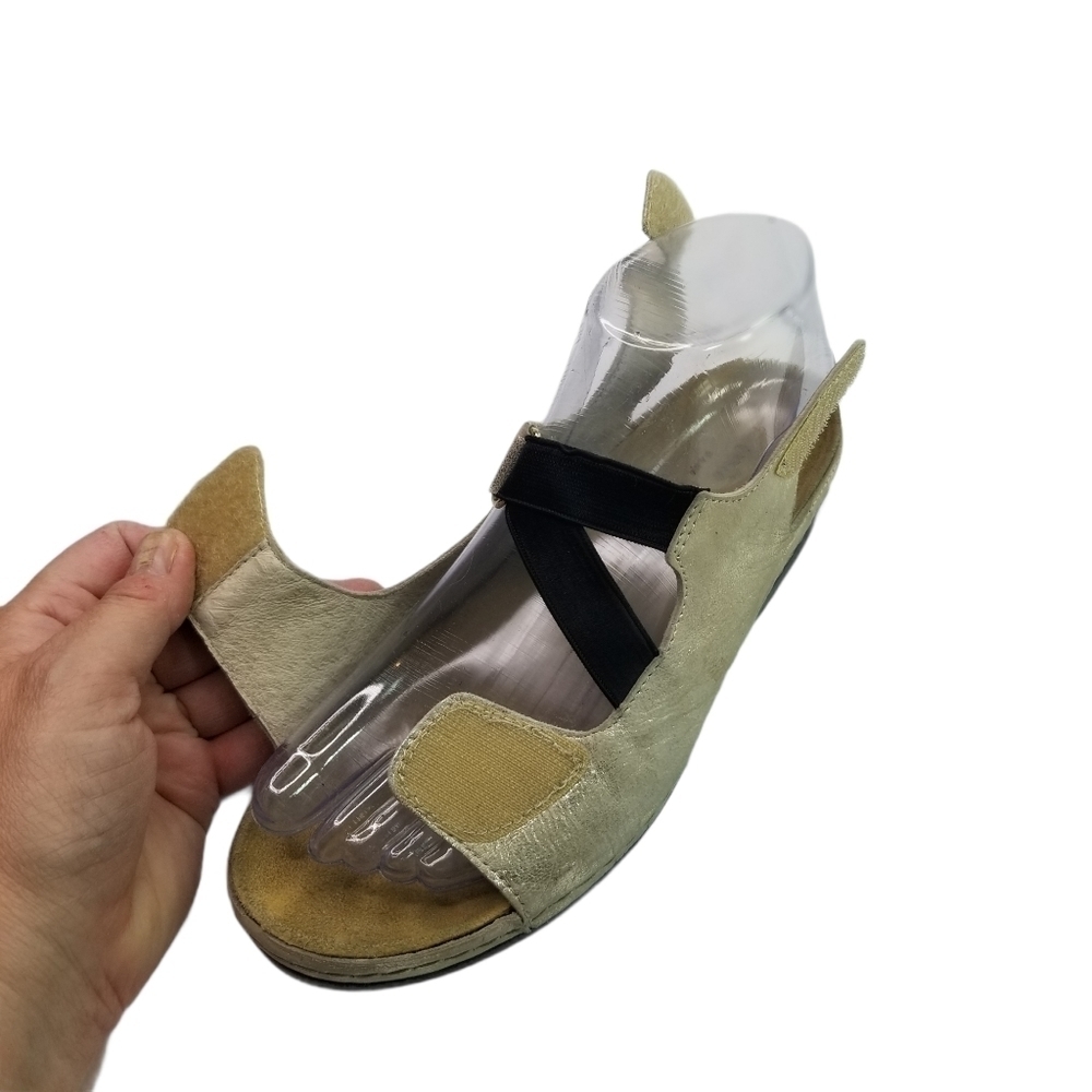 Helle Comfort silver leather shoes - Picture 6 of 10